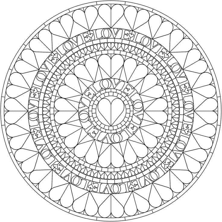 Love Mandala for Teens