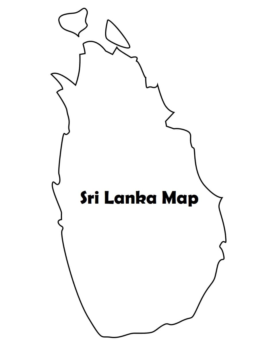 Map of Sri Lanka Image