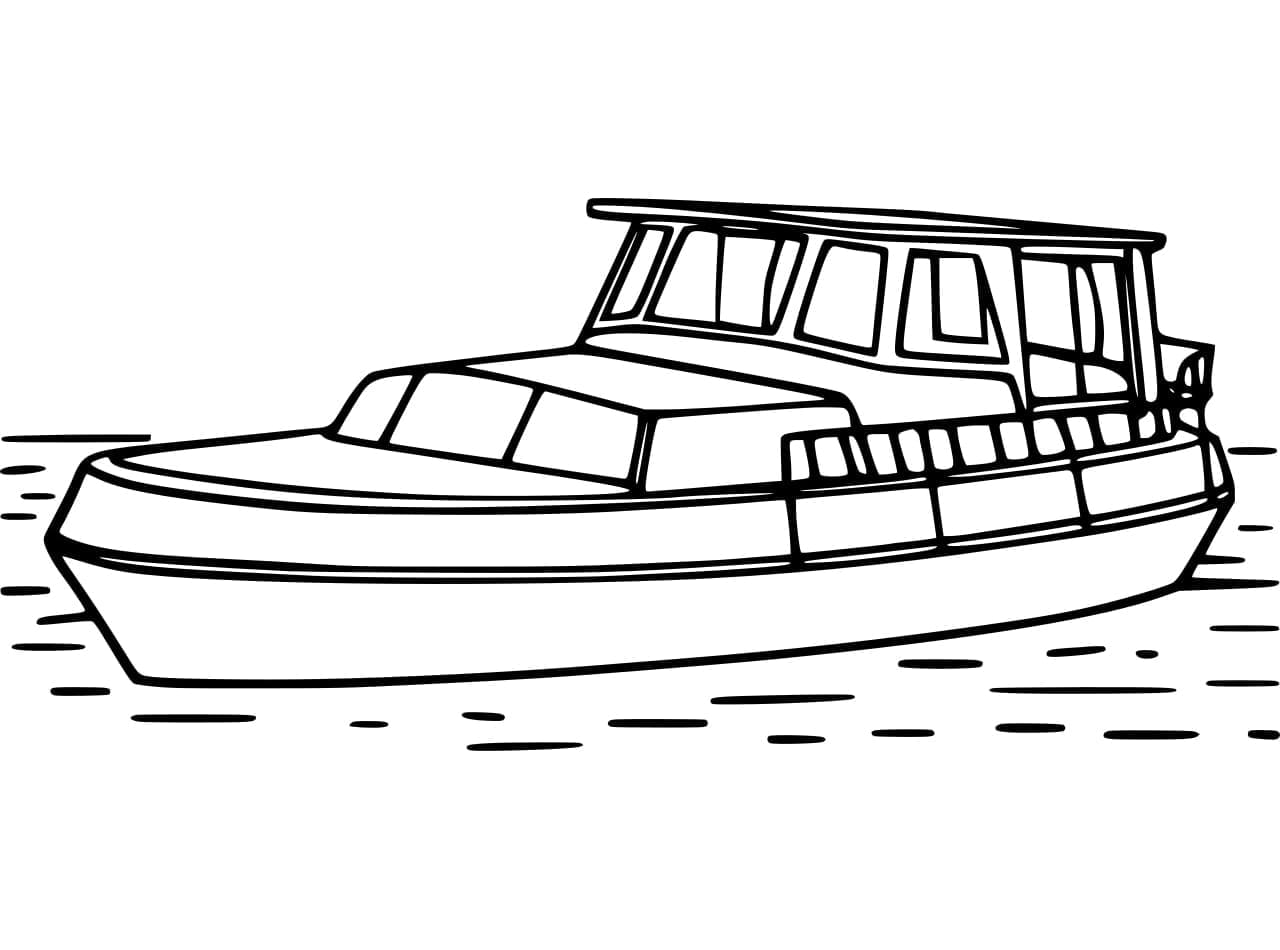Perfect Yacht coloring page