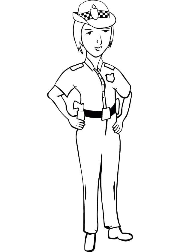 Police Woman Coloring Page Download Print Or Color Online For Free 