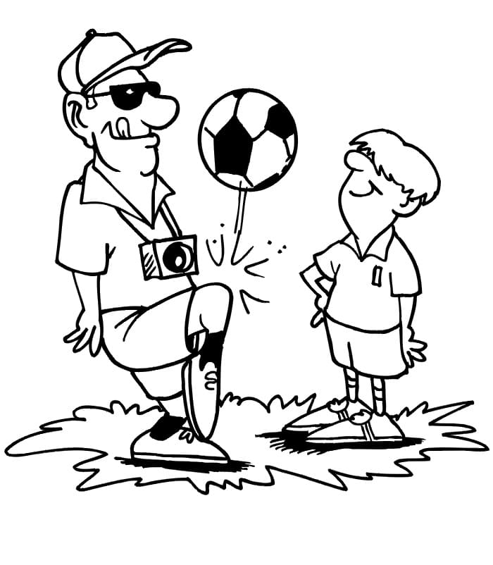 Print Soccer coloring page