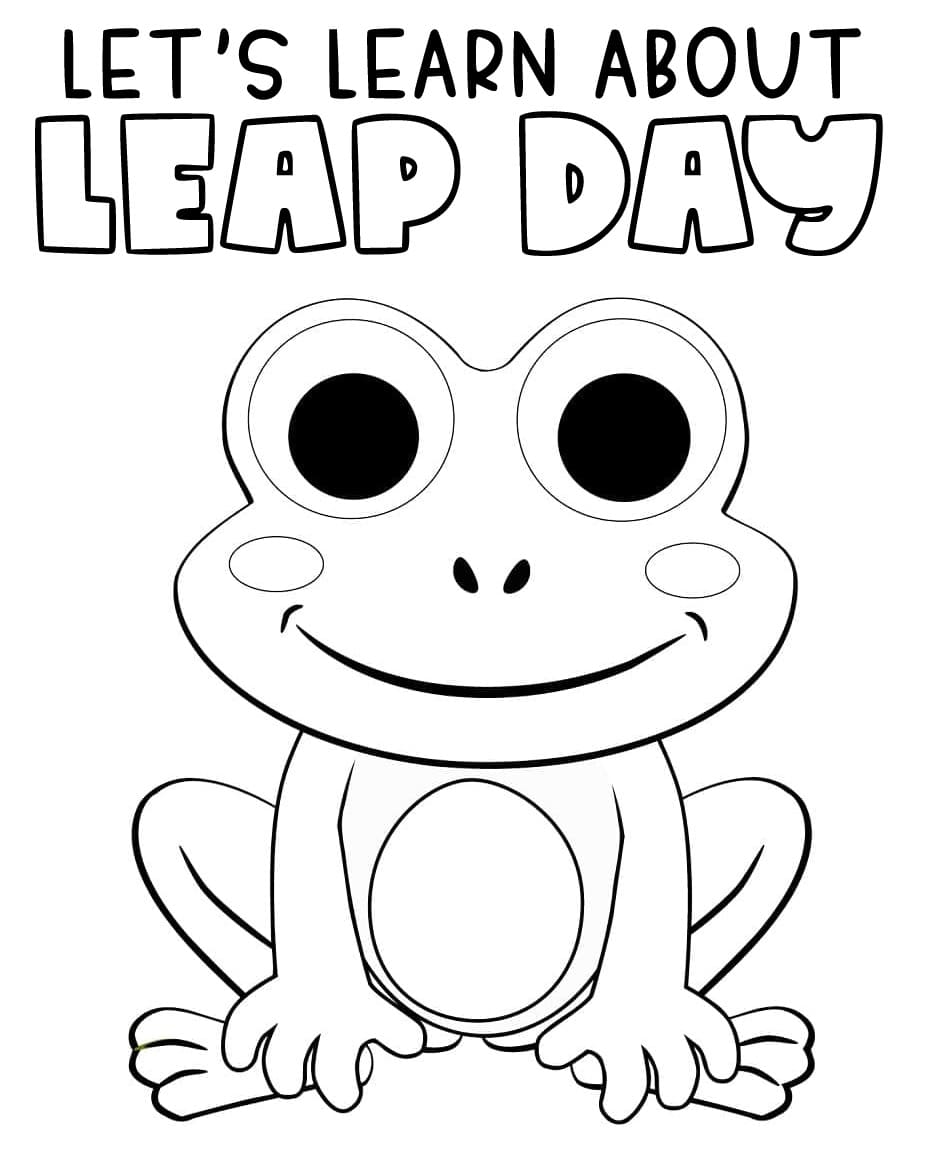 Leap Day coloring pages - ColoringLib