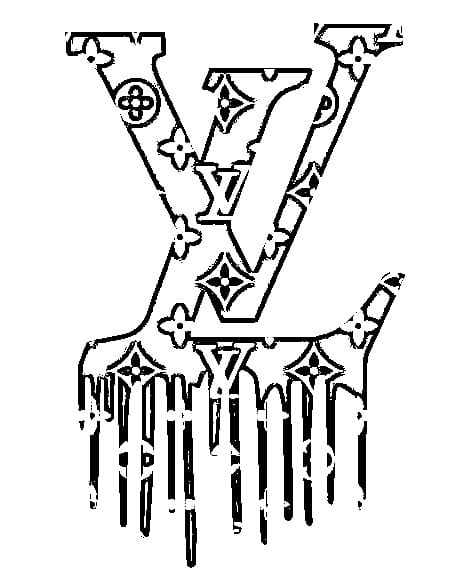 Louis Vuitton Logo coloring page - Download, Print or Color Online for Free