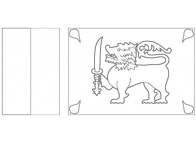 Print Flag of Sri Lanka coloring page - Download, Print or Color Online ...