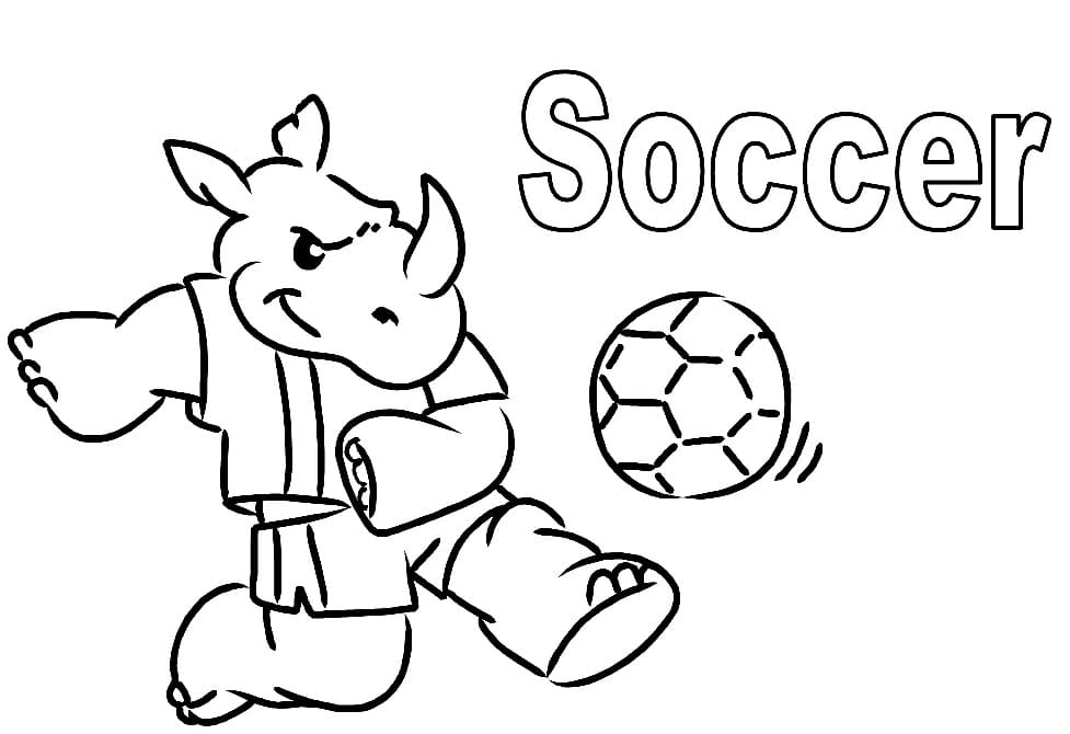 Rhino Plays Soccer