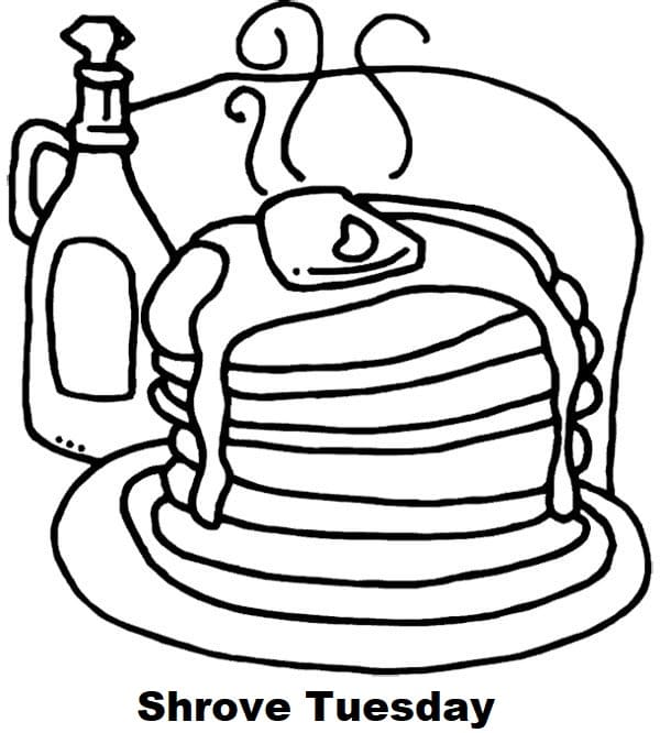 Shrove Tuesday to Print coloring page