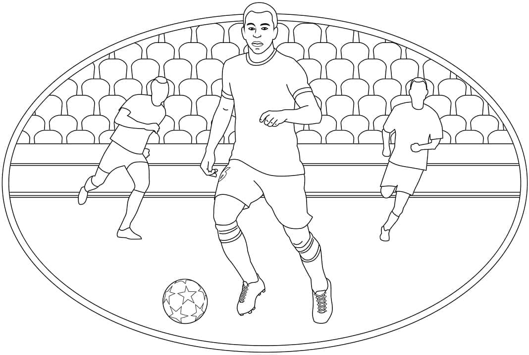 Soccer Players coloring page