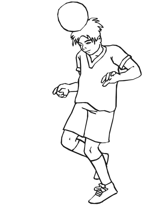 Soccer Printable coloring page