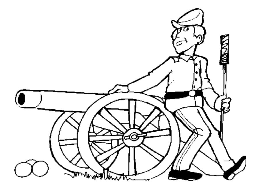 The War coloring page