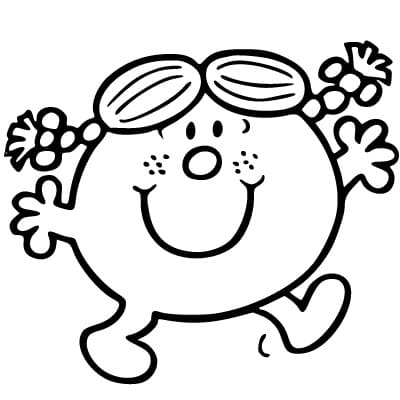 Very Cute Little Miss Sunshine coloring page