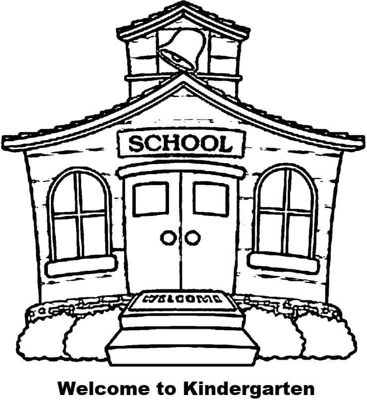 Welcome to Kindergarten coloring pages