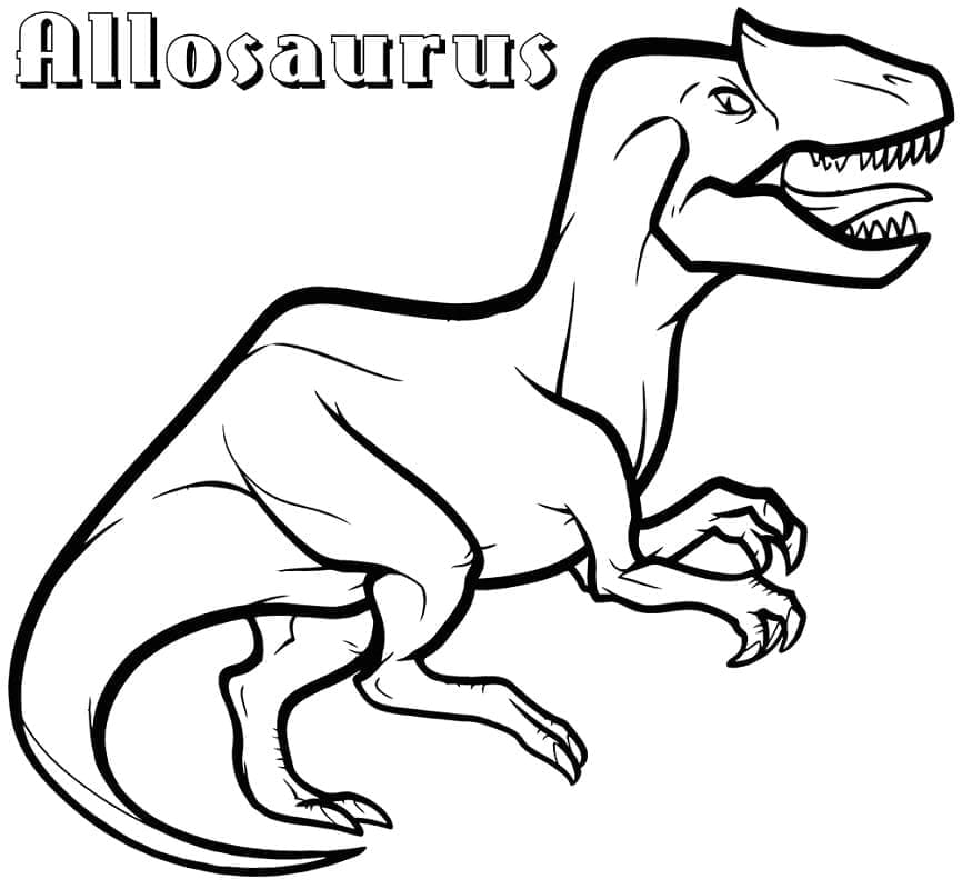 A Allosaurus Dinosaur