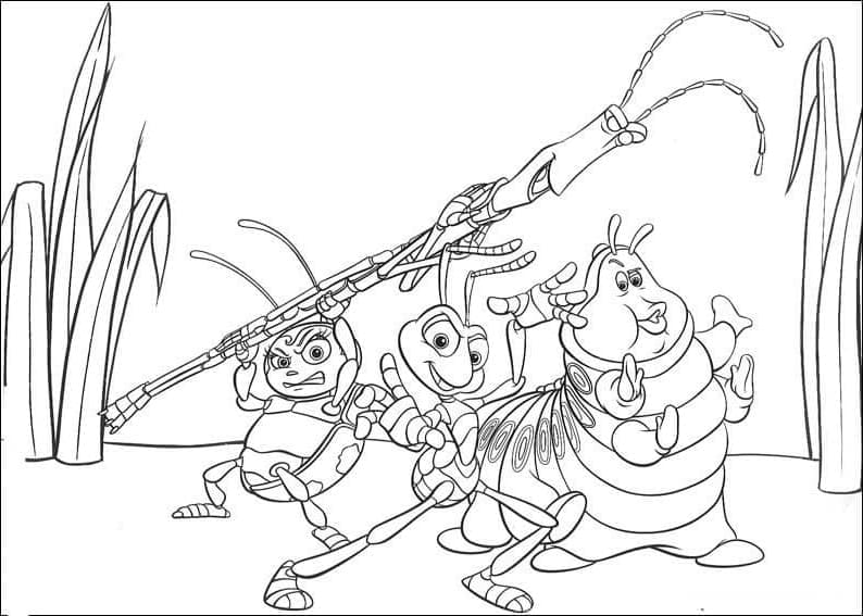 A Bug’s Life Characters coloring page