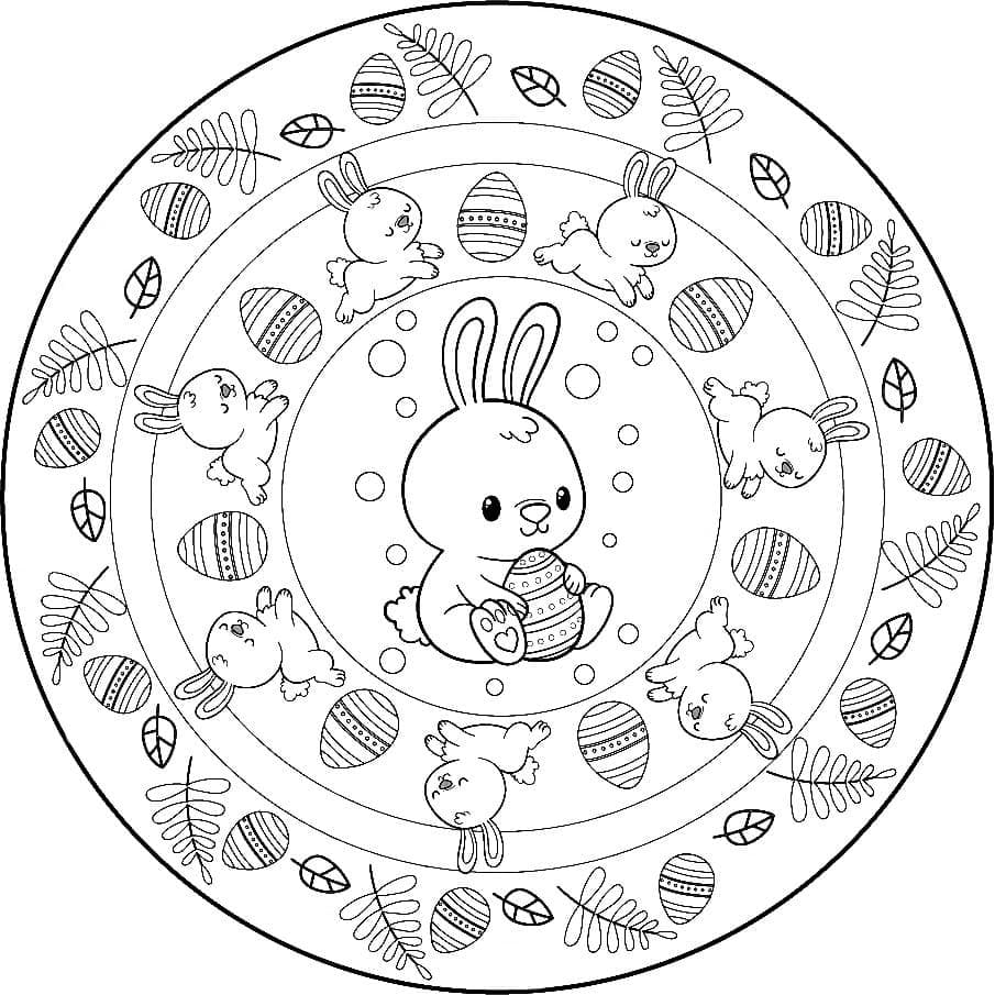 A Cute Easter Mandala