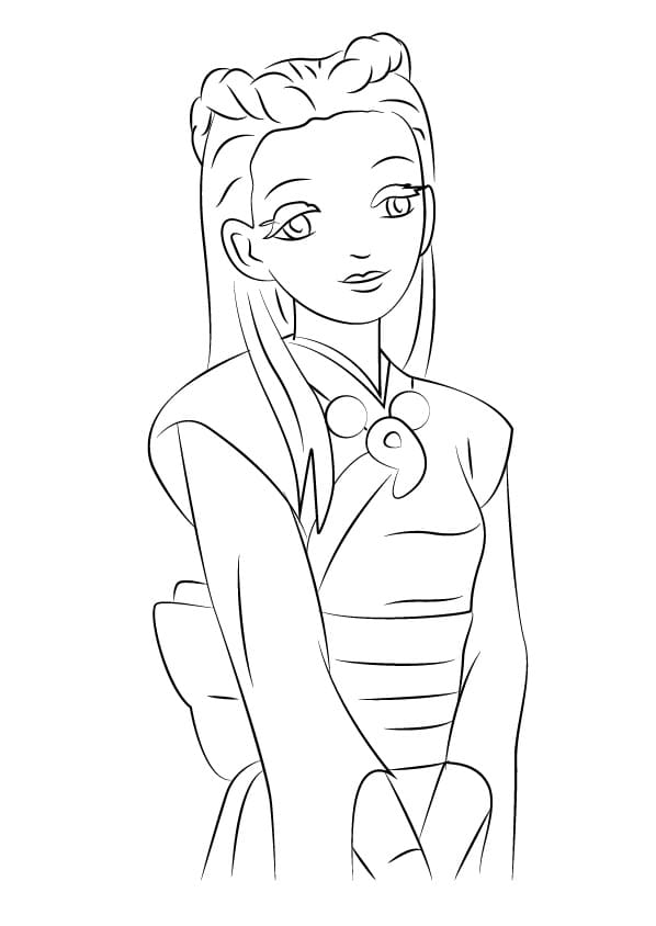 Ace Attorney Iris coloring page