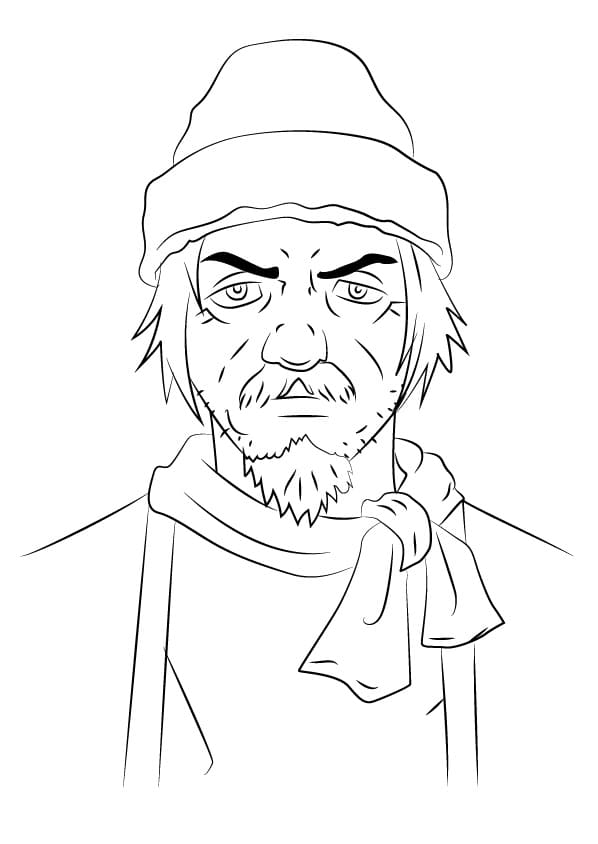 Ace Attorney Yanni Yogi coloring page