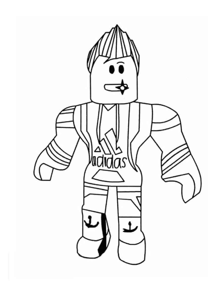 Adidas Roblox coloring page - Download, Print or Color Online for Free