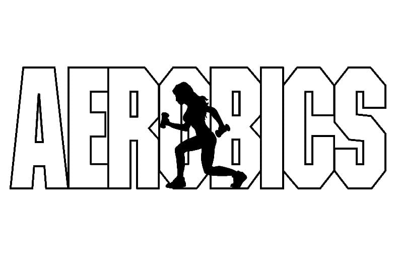 Aerobics Logo coloring page