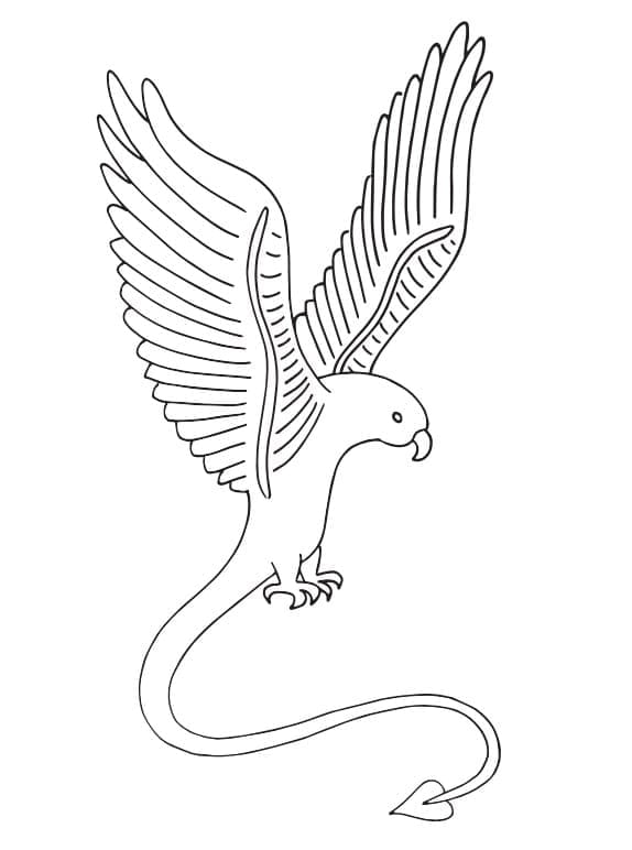 Alebrije Eagle coloring page