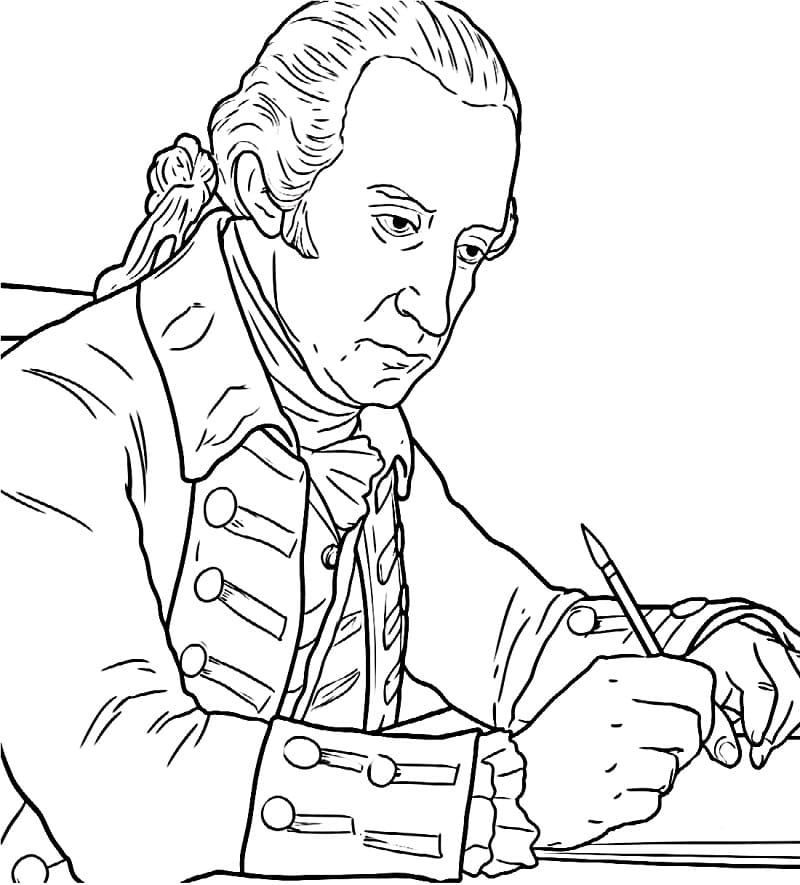 Alexander Hamilton Printable coloring page