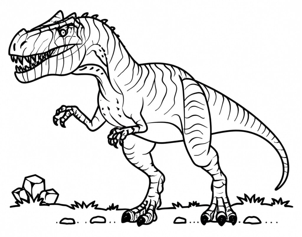 Allosaurus Printable For Kids coloring page