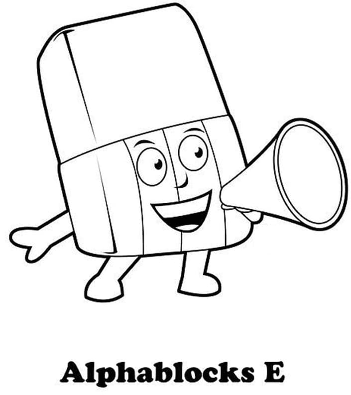 Alphablocks Letter E