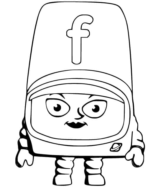 Alphablocks Letter F coloring page