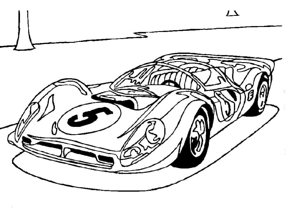 Amazing Rally Car coloring page