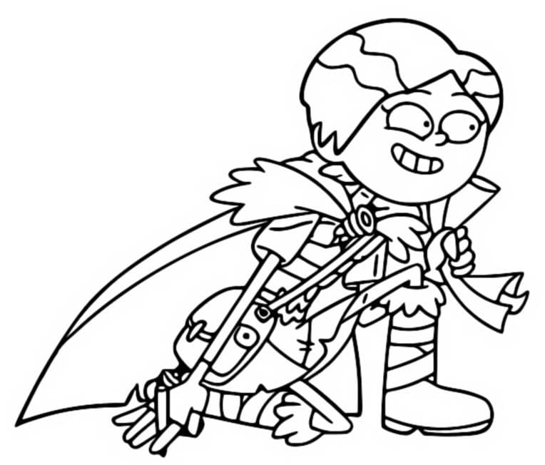 Amphibia Marcy Wu coloring page