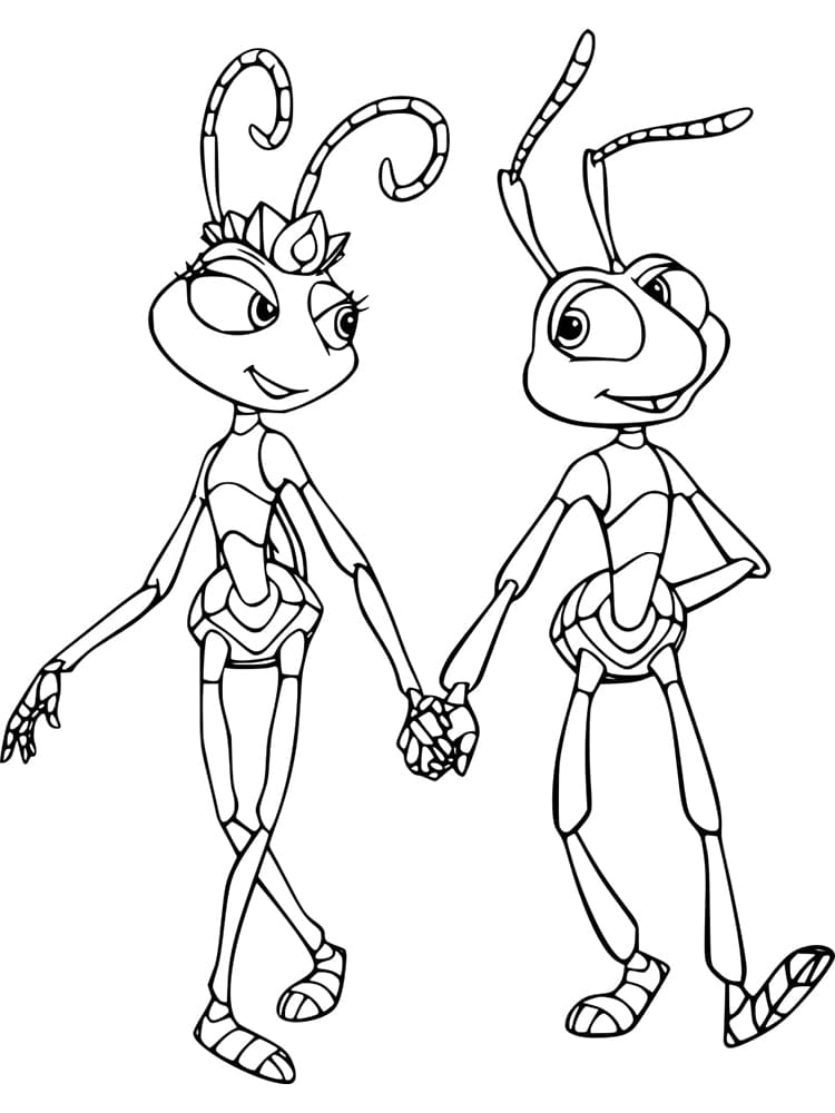 Atta with Flik coloring page