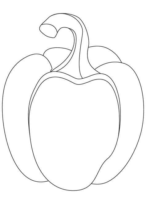 Bell Pepper Free coloring page