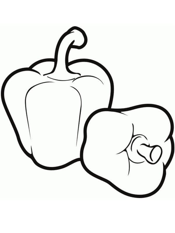 Bell Peppers coloring page