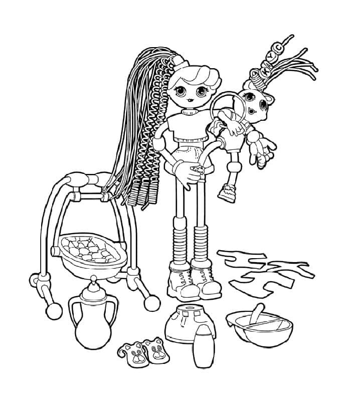 Betty Spaghetty Doll coloring page