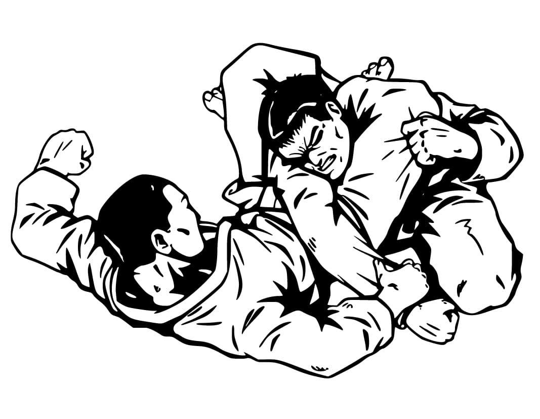 Brazilian Jiu-jitsu Image coloring page