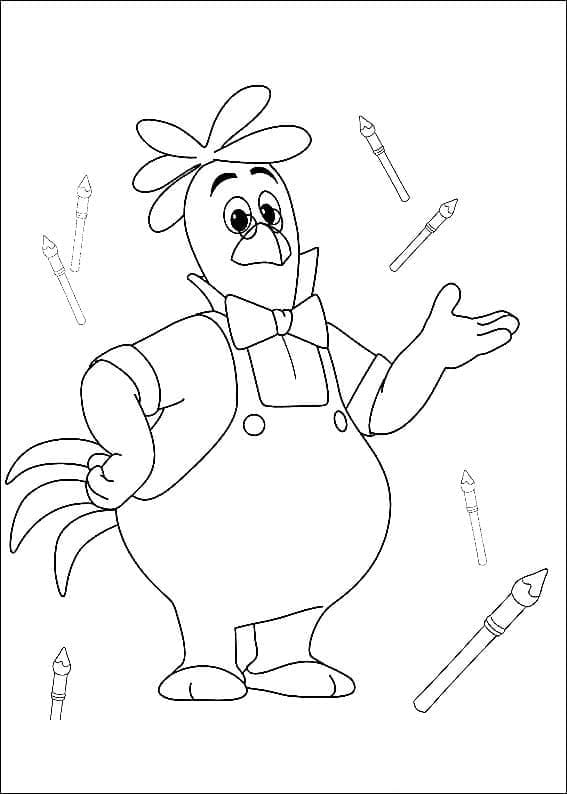 Calimero’s Father coloring page