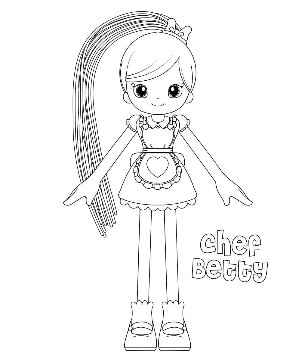 Chef Betty Spaghetty coloring page