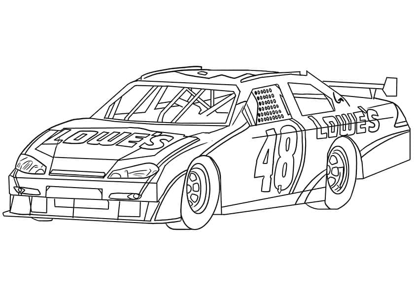 Cool Rally Car coloring page