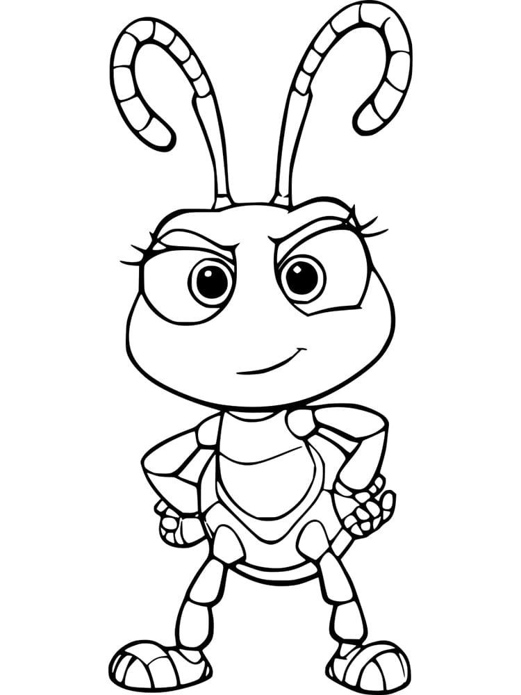 Cute Dot from A Bug’s Life coloring page