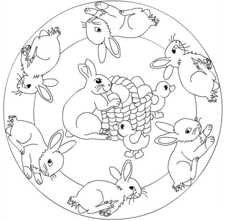 Cute Easter Mandala