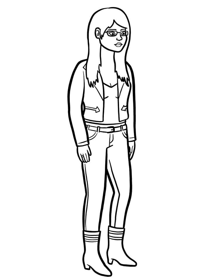 Diane Nguyen coloring page