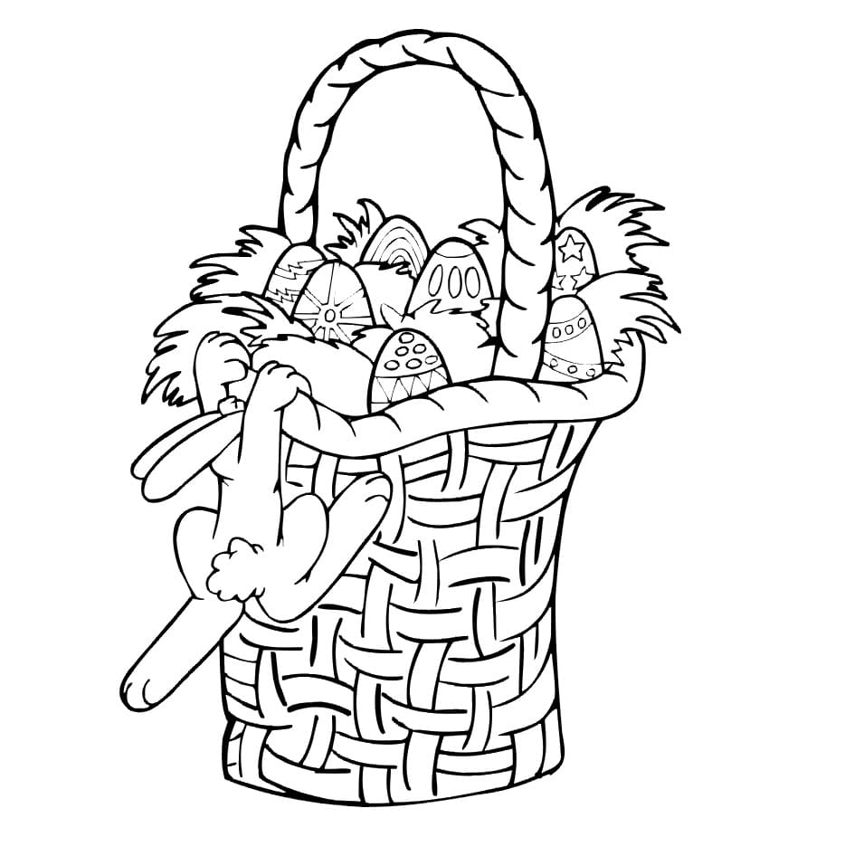 Drawing of Easter Basket