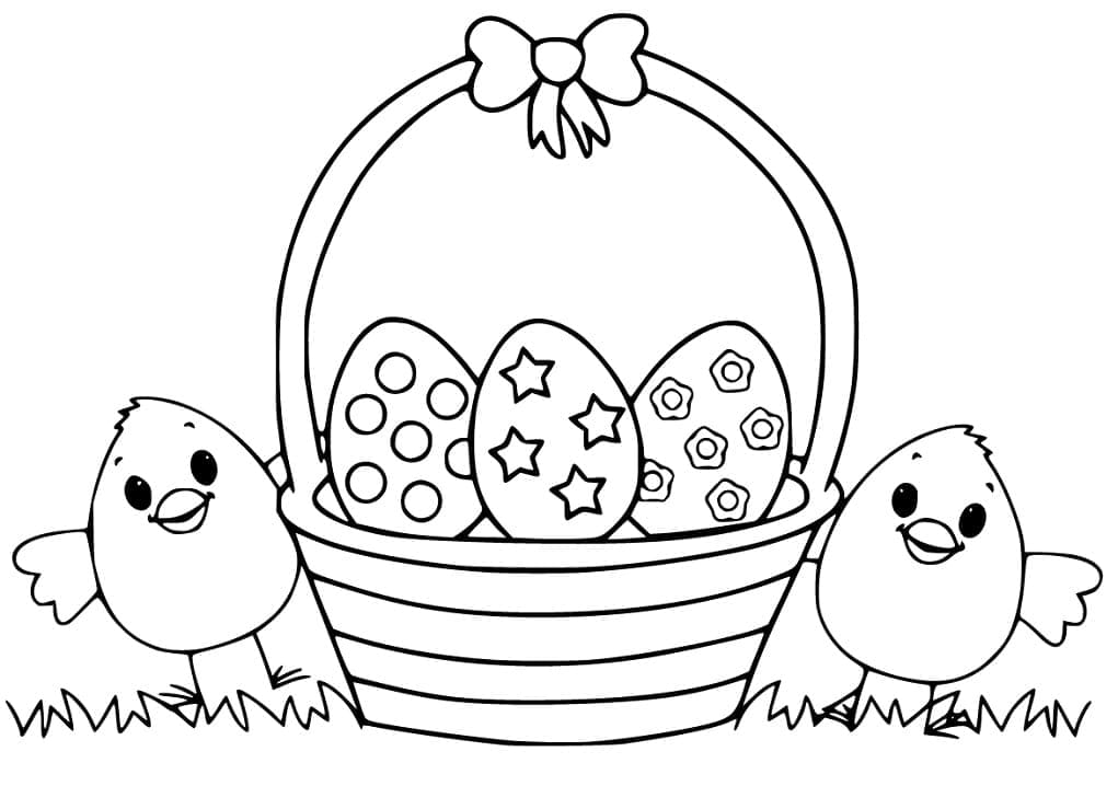 Easter Chicks and Basket