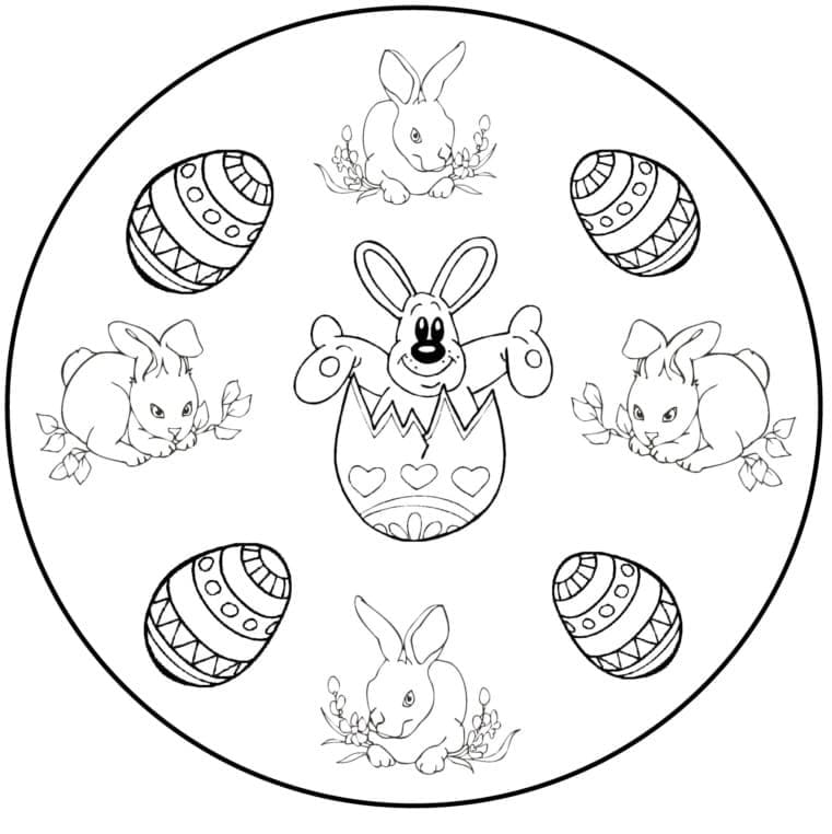 Easter Mandala Free