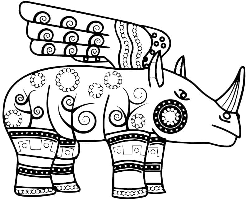 Fantastic Rhinoceros Alebrijes