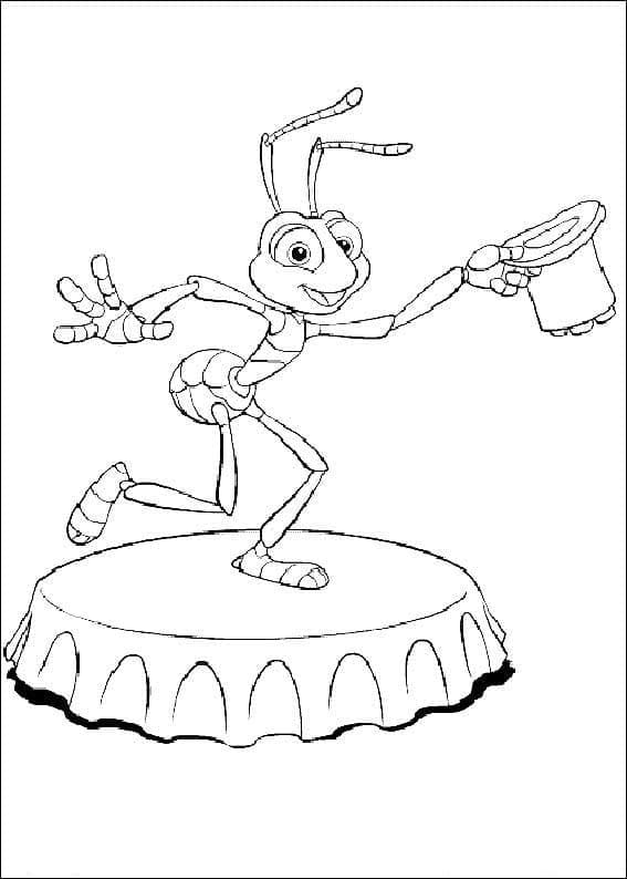 Flik in A Bug’s Life coloring page