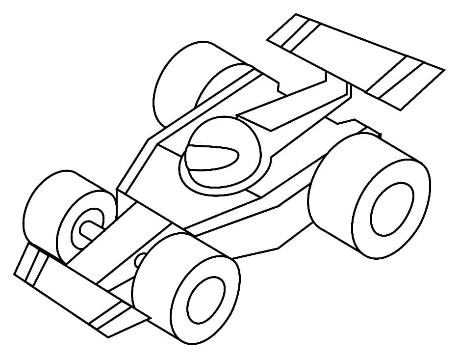 Formula 1 Autosport coloring page