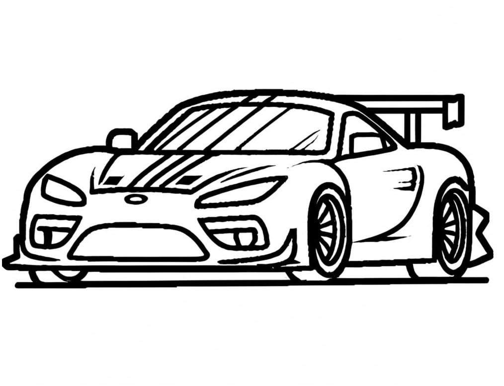 Free Autosport coloring page