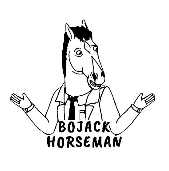 Free BoJack Horseman coloring page