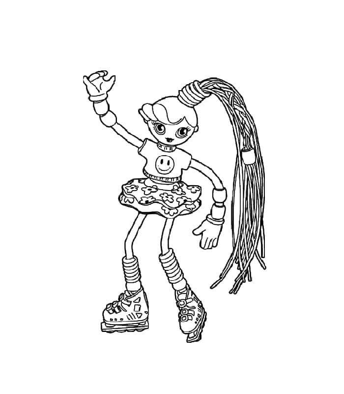 Friendly Betty Spaghetty coloring page