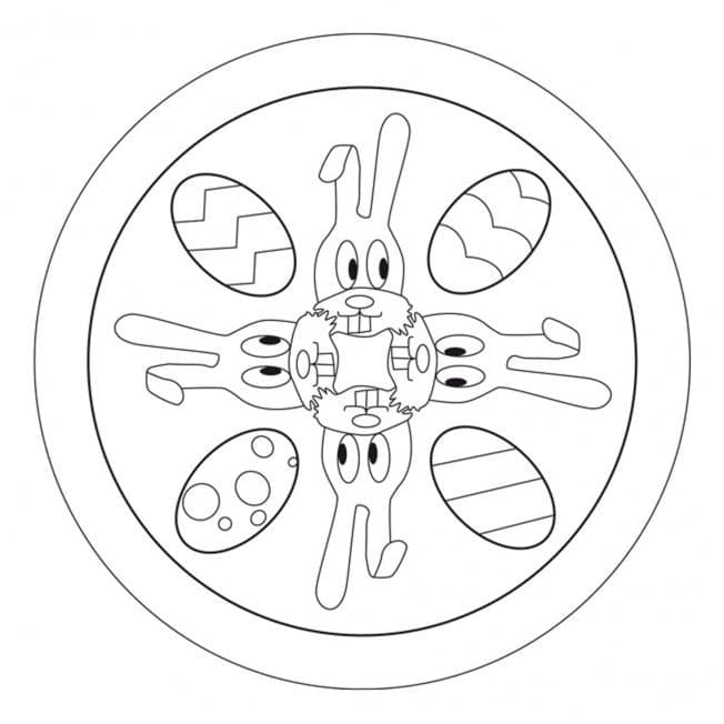 Funny Easter Mandala